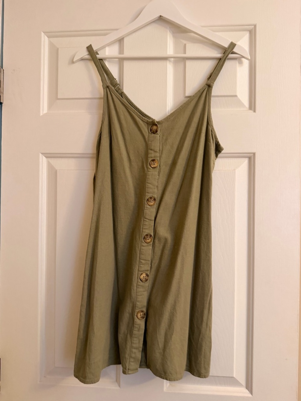 Cotton On Olive Green Button-Front Dress